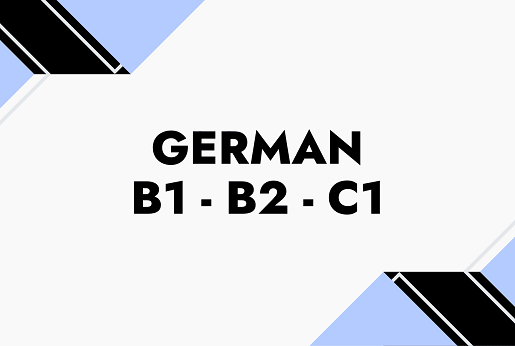German: B1, B2, C1 – preparation for international language exams such as Telc, Goethe, BME, as well as for the school-leaving exam (Matura)